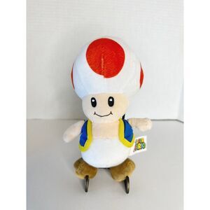 Nintendo Super Mario Brothers Toad Plush Stuff  Toy 25cm‎ Plush